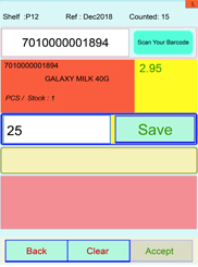 StockCount App Screen